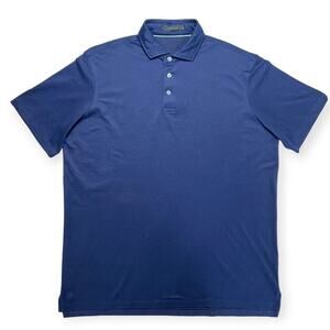 Greyson Omaha Golf Polo SIZE L Navy Blue Short Sleeve T-Shirt brrr Cooling